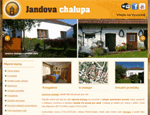 Tablet Screenshot of jandova-chalupa.cz